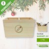 Porta penne organizer da scrivania personalizzato per gadget regalo di Natale