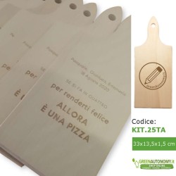 Kit 25 taglieri di legno personalizzati per battesimo-comunione-matrimonio