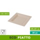 Eco-piatto quadrato elegante 16x16 compostabile