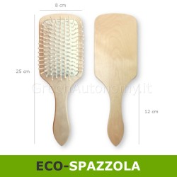 dimensioni spazzola di legno per capelli personalizzata