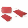 Scatoline portaconfetti 70x70x25mm rosso bordeaux forma cuscino