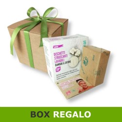 Box regalo con dischetti struccanti ecologici lavabili e sapone naturale