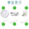 Kit biodegradabile piatti-bicchieri-posate