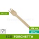 Eco-forchetta di legno biodegradabile e compostabile