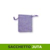 Sacchetto juta piccolo colore lilla