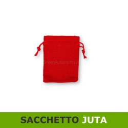 Sacchetto juta piccolo colore rosso