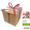 scatola regalo di Natale 80x80x80mm ecologica riciclabile