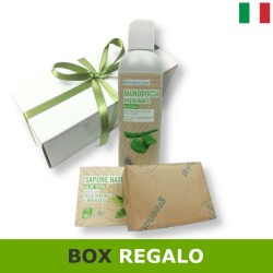 Box regalo con bagnodoccia e sapone aloe. Cofanetto regalo per lei lui