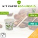 Kit caffè per eco-ufficio bicchieri e palette biodegradabili compostabili