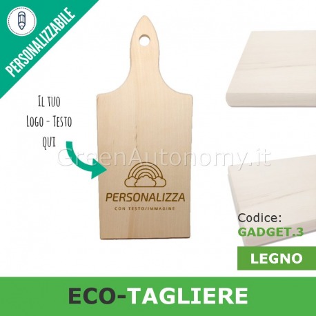 Eco-gadget tagliere personalizzato di legno