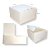Scatola bianca effetto seta 10x10x6cm per confezioni regalo