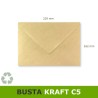 Busta in carta riciclata 162x229mm per biglietti di auguri piantabili A5