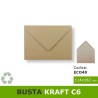 Busta in carta riciclata 114x162 mm per biglietti-cartoline auguri A6