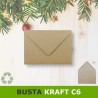 Busta in carta riciclata 114x162 mm per biglietti-cartoline auguri green