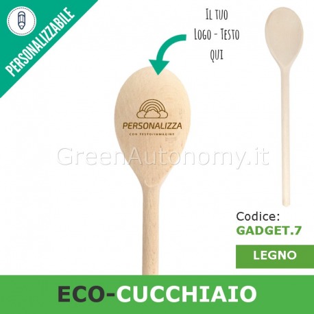 Eco-mestolo cucchiaio di legno da personalizzare per gadgets-regali