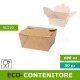 Eco-contenitore 600ml per asporto, take away, cibo a domicilio