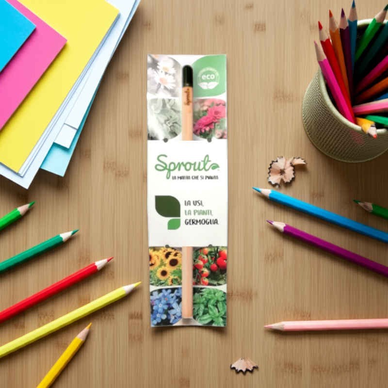 Matita Piantabile Back to School idea green per inizio scuola