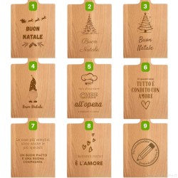 grafica tagliere personalizzato in legno fsc regalo originale di natale