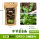 Ecobag idea regalo busta ecologica con terra e semi di basilico