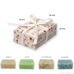 Saponetta artigianale naturale regalo di Natale per colleghe