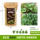 Ecobag idea regalo da piantare con terra e semi di rucola