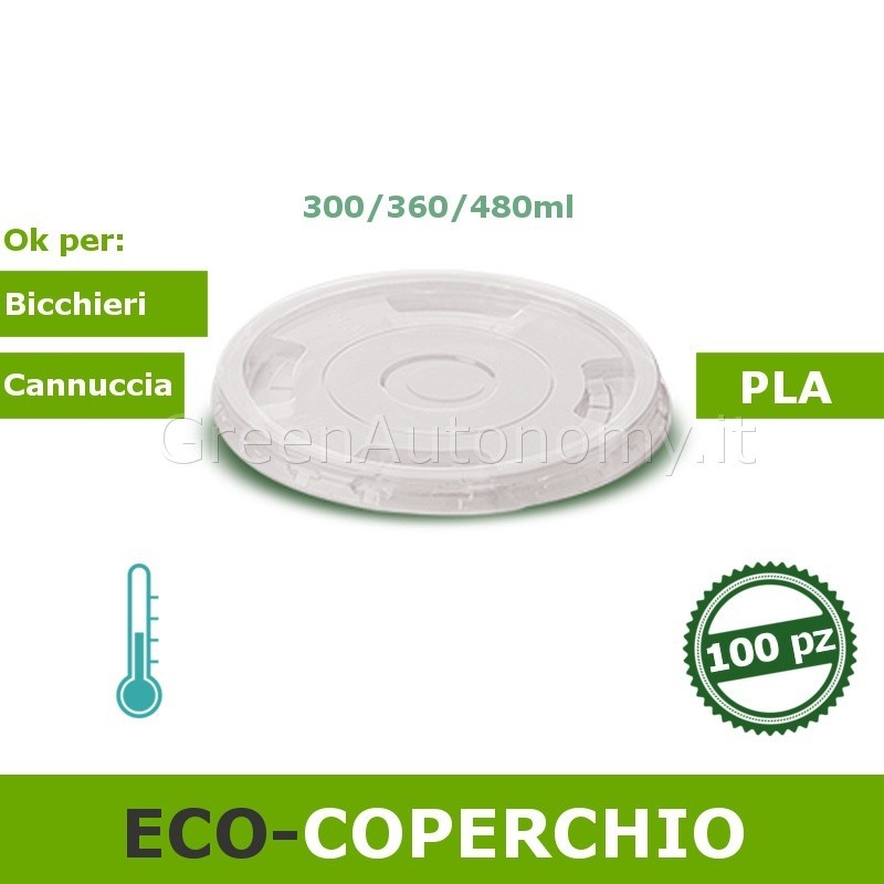 eco-Coperchio bicchiere ecologico in PLA