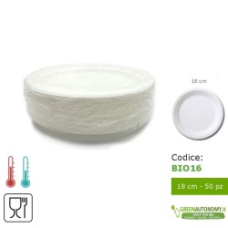 50 piatti piani monouso 18cm per antipasto-dessert