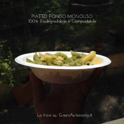 Eco-piatto fondo 460ml compostabile