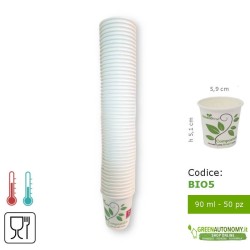 50-bicchieri di carta e pla 90 ml per caffè