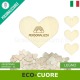 Eco-cuore di legno da personalizzare per bomboniere