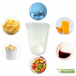 bicchiere da acqua-vino-succo, bicchiere 200 ml monouso