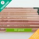 Kit 50 pezzi matita ecologica personalizzata per bomboniere laurea