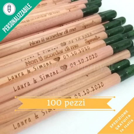 Kit 100 matite da piantare Sprout per bomboniere matrimonio fai da te