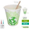 bicchiere ecologico monouso 7oz biodegradabile-compostabile - ca. 210ml