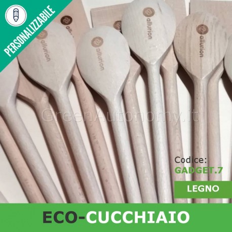 Eco-mestolo cucchiaio di legno da personalizzare per gadgets-regali