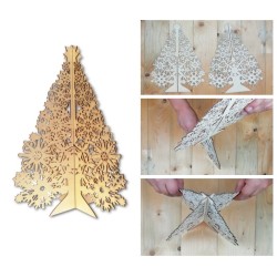 albero di natale di legno facile