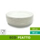 confezione 50 pezzi eco-piatto piano 22 cm biodegradabile e compostabile
