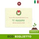 Eco-biglietto auguri di natale in carta ecologica da piantare