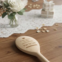 Mestolo cucchiarella di legno personalizzato per bomboniere matrimonio utili originali