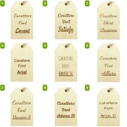 font-caratteri per tag bomboniera laurea originale