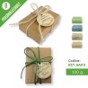 Eco-saponette profumate personalizzate idea regalo bomboniere - mix di saponi