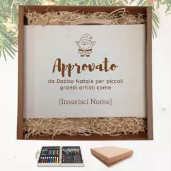 Box-regalo valigetta colori personalizzata kit disegno scatola regalo natale