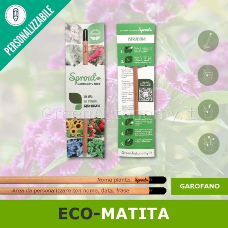 Eco-matita piantabile Sprout garofano ecosostenibile